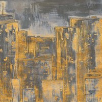 Gold City Eclipse Square II Fine Art Print