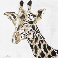 Speckled Gold Giraffe Fine Art Print