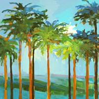 Sunny Palm Trees Fine Art Print