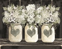 Faith, Hope, Love Crocks Fine Art Print