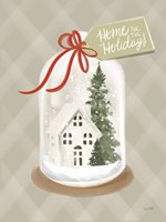 Home for the Holidays Snow Globe Fine Art Print