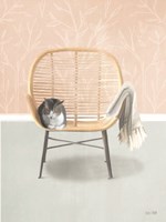 Nap Time Gray and White Cat Fine Art Print