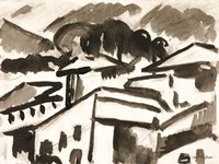 Architecture Drawing Fine Art Print