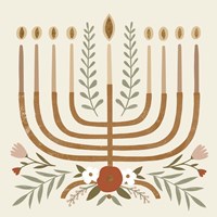 Natural Hanukkah I Fine Art Print