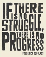 Frederick Douglass Quote I Framed Print