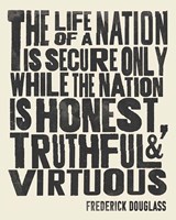 Frederick Douglass Quote II Framed Print