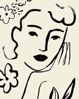 Matisse's Muse Portrait II Fine Art Print