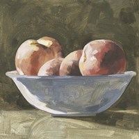 Bowl of Peaches I Fine Art Print