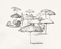 Rough Seaside Sketch I Fine Art Print