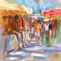 Market Scene II Fine Art Print