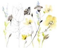 Wild Flowers & Contour I Fine Art Print