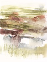 Abstract Flower Horizon I Framed Print