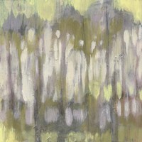 Stained Glass Trees I Framed Print