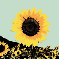 Pop Art Sunflower I Fine Art Print