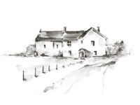 Rural Farmhouse Study I Fine Art Print