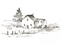 Rural Farmhouse Study II Fine Art Print