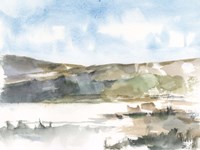 Western Lake Study II Framed Print