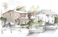 Serene Lakefront I Fine Art Print