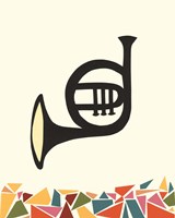 Cut Paper Instruments III Framed Print