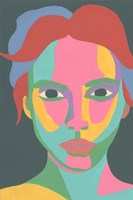 Colorblock Face I Fine Art Print