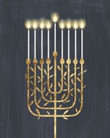 Golden Hanukkah I Fine Art Print