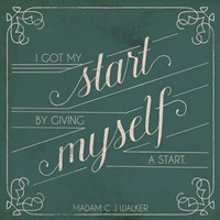 Madam Walker Quote II Framed Print