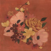 Burnt Orange Bouquet I Fine Art Print