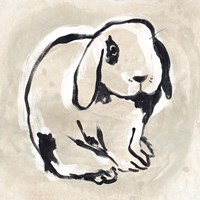 Antique Rabbit III Fine Art Print