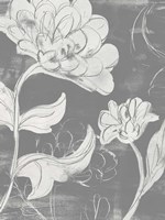 Grayscale Garden I Framed Print