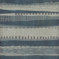 Blue Dusk Textile II Framed Print