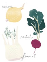 Simple Veggies II Framed Print