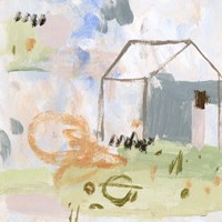 Hopscotch Doodles I Framed Print