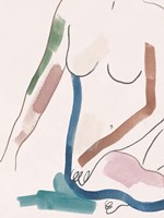 Seated Female Figure IV Framed Print