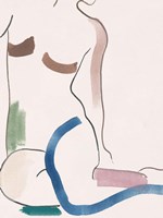 Seated Female Figure V Framed Print