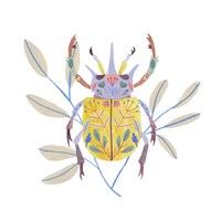 Floral Beetles I Fine Art Print