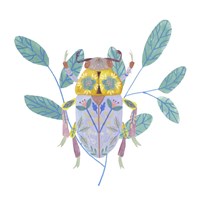 Floral Beetles III Fine Art Print