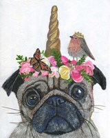 Unicorn Pug Fine Art Print