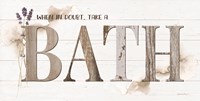 When in Doubt, Take a Bath Fine Art Print