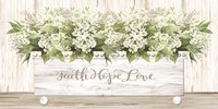 Faith Hope Love Wood Box Fine Art Print