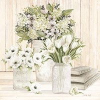 Collection of White Flowers Fine Art Print