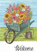 Welcome Wheelbarrow Fine Art Print