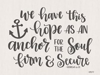 Anchor for the Soul Fine Art Print