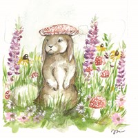 Mushroom Hat Bunny Fine Art Print
