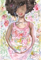 Lady in the Floral Dress Fine Art Print