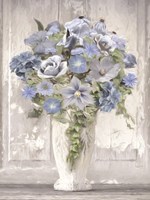 Blue Floral Bouquet Fine Art Print