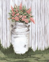 White Washed Milk Can Fine Art Print