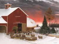 Snowy Farm Fine Art Print