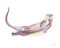 Swimming Otter I Framed Print