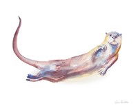 Swimming Otter I Fine Art Print