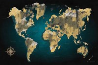 Sketched World Map Fine Art Print